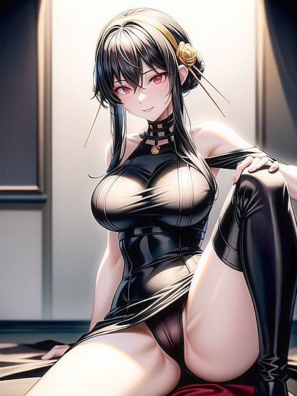 Yor Forger from Spy x Family in Ultra-Detailed Camel Toe Hentai Action