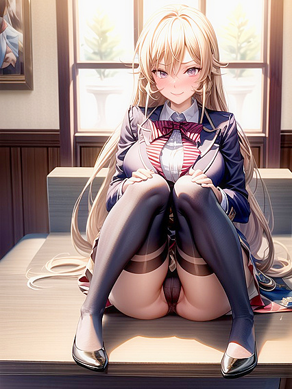 Mischievously Smiling and Blushing in Ultra-Detailed Supportive Ass Hentai Scenes