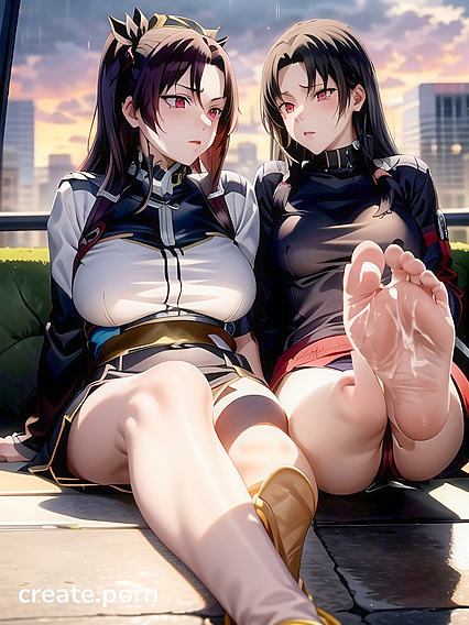 Pale-Skinned Beauty with Green Eyes Enjoys Passionate Sunset Hentai Pleasure