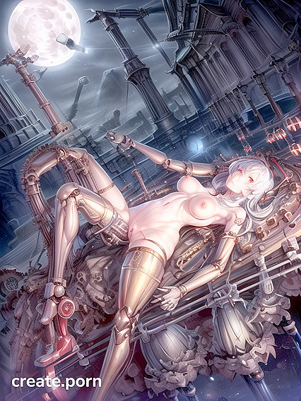 Mechanical Gears and Sensual Tubes in Intense Computed Hentai Scenes