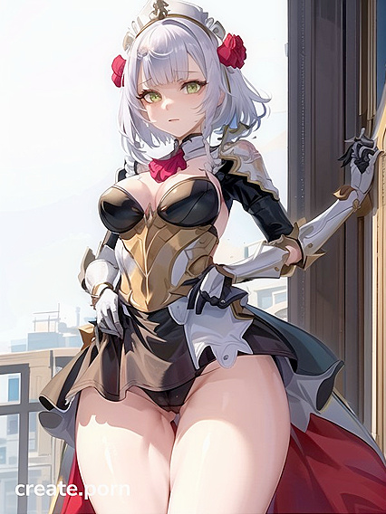 Noelle from Genshin Impact Gets naughty in Bottom-Up Hentai Action