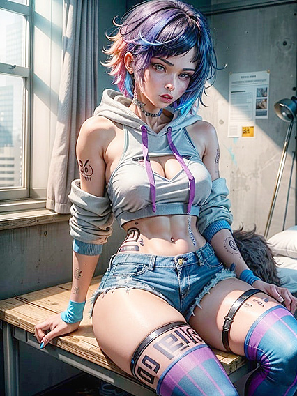 Rounded Breasts in a Hoodie: A Sexy Hentai Fantasy Unleashed