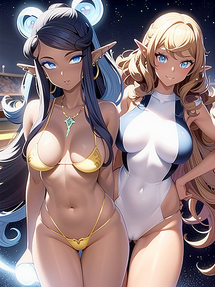 Curvy Teen 18+ with Glowing Eyes Exploring Her Desires in Hentai AI Adventures