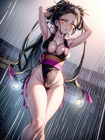 Fit Girl 18+ with Pigtails Enjoying Noontime Hentai Pleasure
