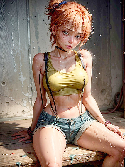 Misty from Pokémon Spreads Her Legs for an Intense Hentai Cumshot Session
