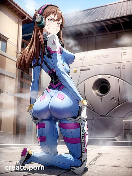 D'va Fits Perfectly While Staring Intensely at You in This Hentai Fantasy