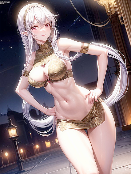 Exotic Arabian Dancer Spreads Her Thighs in Seductive hentai Action