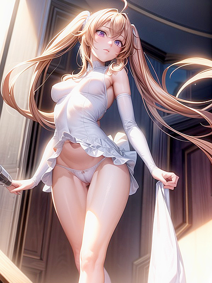 Bottom-Up Camel Toe Action with a Tiny 18+-Ass Hentai Teen 18+