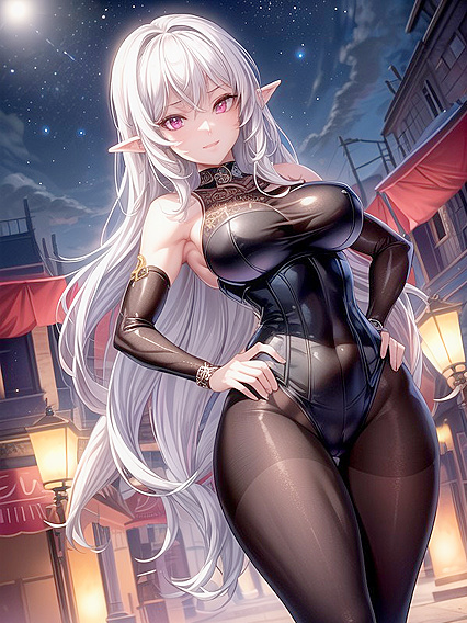 Glowing-Eyed Beauty with Dark Brown Skin Shines in Fit Hentai Scenes