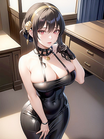 Yor Forger from Spy x Family Seduces inSharp-Faced Milf Hentai Action