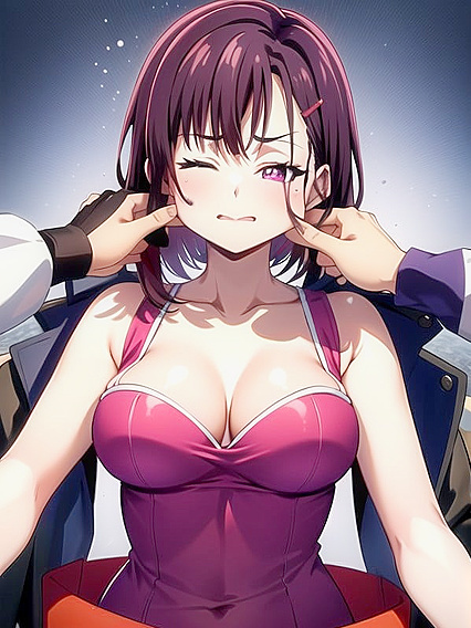 Shizuka from ZOM100 Gets Her Cheeks Pinched in naughty Hentai Scenes