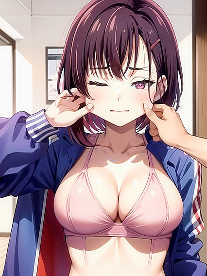 Shizuka from ZOM100 Gets Her Cheeks Pinched inSTEAMING Hentai Action