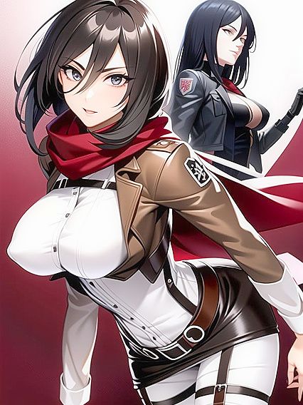 Mikasa Ackerman's Mature Charm Shines in This Sharp-Faced Hentai Fantasy