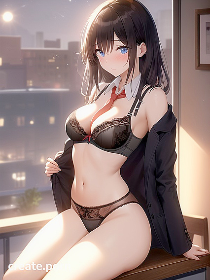 Office Nights Turn Hot with Busty grabs and Seductive Shirts in Hentai AI Action