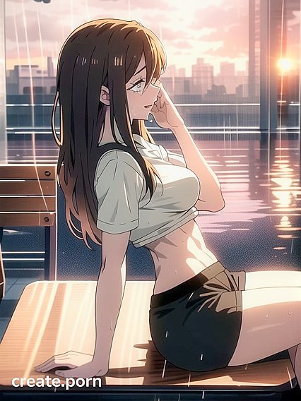 Blue-Skinned Goddess Gets Heated in Gym for Steamy Anime Hentai Action