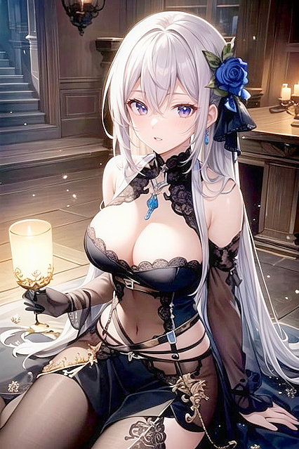 Goth Goddess Dominates in Mesmerizing Solo Hentai Fantasy