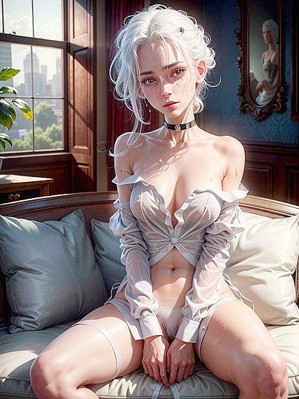 Skinny Girl 18+ Shows Off Her No-Skirt Front View in steamy Hentai Action