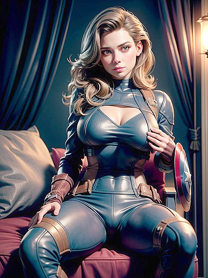 Captain America’s Shield Used in Seductive Clothing Reveal Hentai Scene