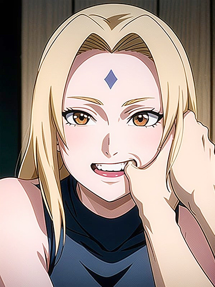 Tsunade from Naruto Sucks Her Thumb in Seductive Hentai Scenes