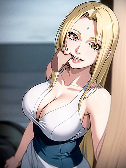 Tsunade from Naruto Sucks Her Thumb in Intense Close-Up Hentai Scenes