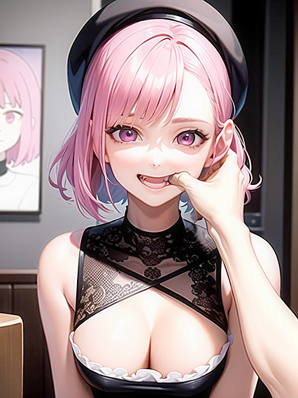 Cute Bobcut Babe in Sweater Seduces at the Cafe in Steamy Hentai Action