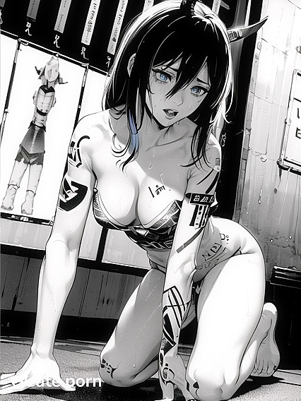 Masturbating Under the Night Sky: A Front-View Hentai Fantasy