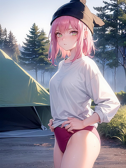 Green Clothed Beauty Wears Extra Large Hoodie for Steamy Hentai Scenes