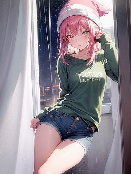 Freckled Cutie in Stockings Shows Off Her Tiny 18+ Ass in Seductive Hentai Scenes