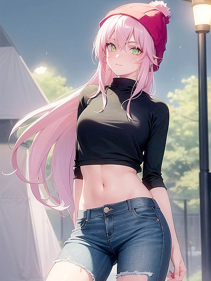 Tentacle Action Heats Up in Oversized Hoodie and Stocking Seduction