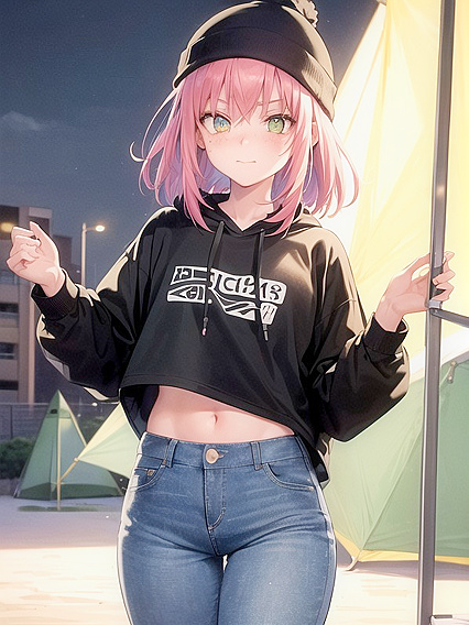 Glowing-Eyed Bobcut Babe Seduces in Mesmerizing Hentai Action