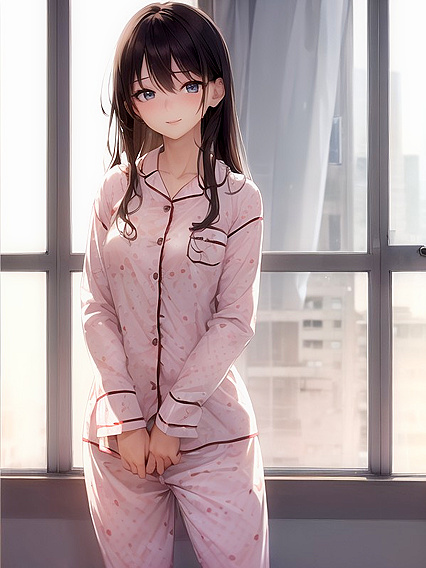 Solo Sex by the Window with Stunning Views in Bedroom Hentai Fantasy