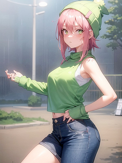 Green-Eyed Beauty with Pale Skin Enjoys Intense Hentai Pleasure