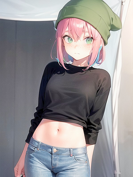 Embarrassed Girl 18+ in Extra Large Hoodie Gets naughty in SFW Hentai Action
