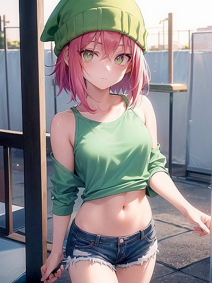 90s Style stockings with extra freckles for steamy hentai pleasure