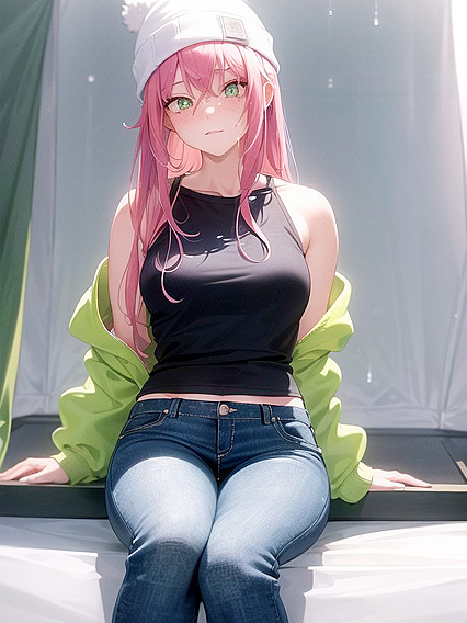 Green Outfit Fun: Casual SFW Hentai Adventures