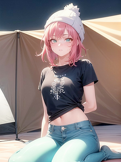 Teen 18+ in Tight Yoga Pants Seduces in Steamy Nighttime Hentai Action