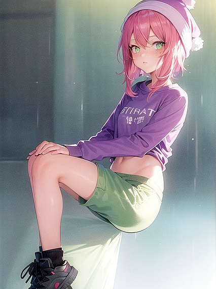 Small Breasts in an Oversized Hoodie: A Sexy Hentai Fantasy