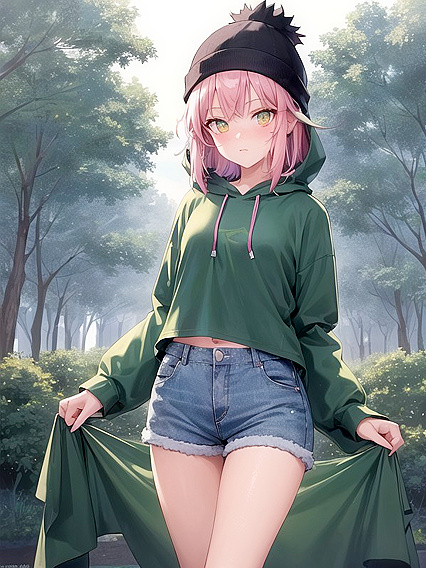 Raining Seduction: Extra Freckles Enhance Her Sfw Hentai Allure