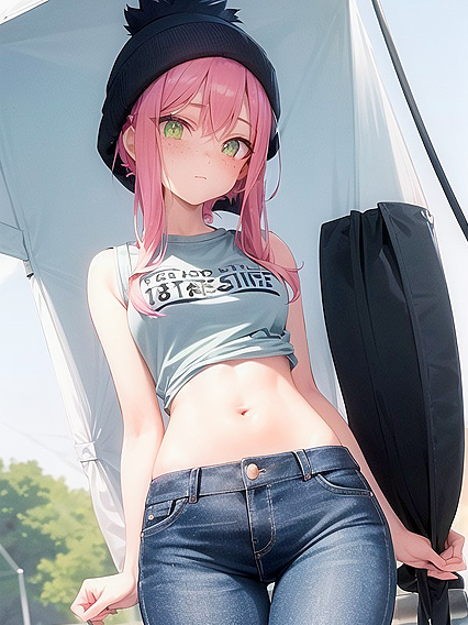 Freckled Girl 18+ in Oversized T-Shirt Tempts You in Steamy Hentai Scenes