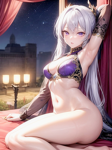 Nighttime Solo Pleasure: A Side View hentai Adventure