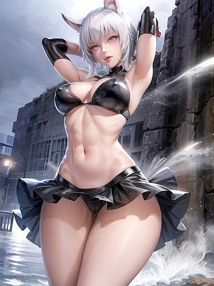 Surreal Hentai Fantasy with Small Breasts and Explosive Cumshots