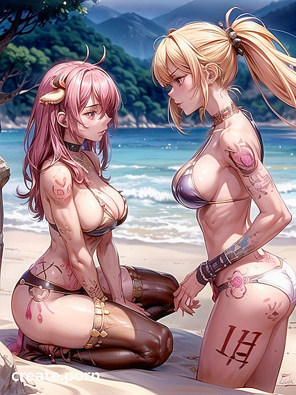 Horny Crawl in Seductive Bikini for Steamy Hentai Action