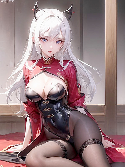 Regal Chinese Beauty with Evil Seduction in Detailed Pubic Hair Landing Strip Hentai