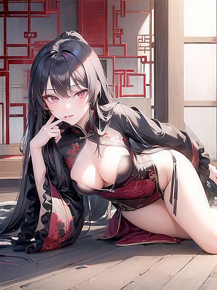 Evil Femdom Queen in Regal Chinese Attire Dominates in Seductive Hentai