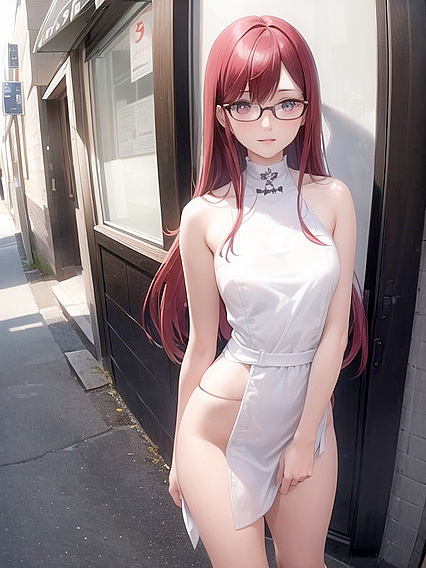 Front View Waisted Nakedness in Seductive Hentai AI Action