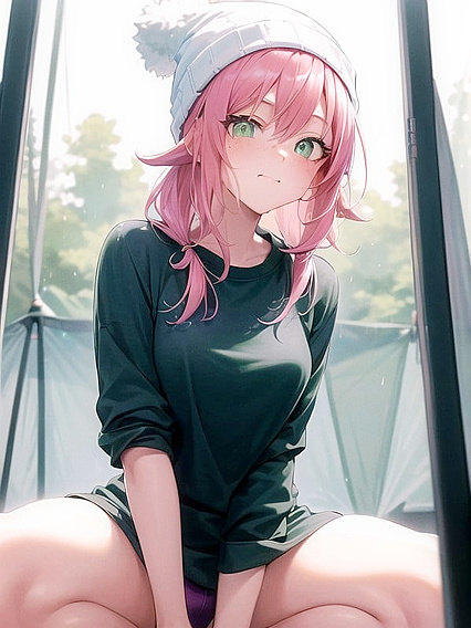 Teen 18+ with Small Ass and Cute Bobcut Exploring Erotic Hentai Fantasies