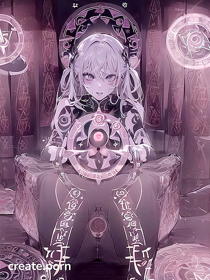 Mind-Melting orgasms with Perfect Face and Enchanting Magic Circle Tattoo in Solo Hentai Bliss