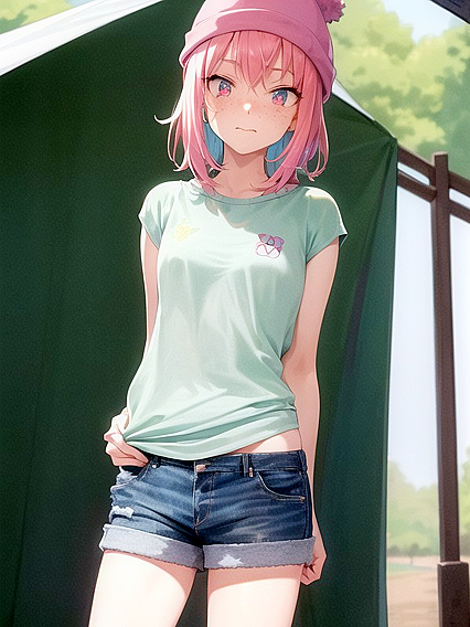 Freckled Girl 18+ in Hoodie and Oversized T-Shirt for Steamy hentai Pleasure