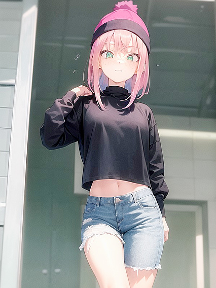 Casual Encounter with Glowing-Eyed Cutie in Cozy Beanie Hentai Fun