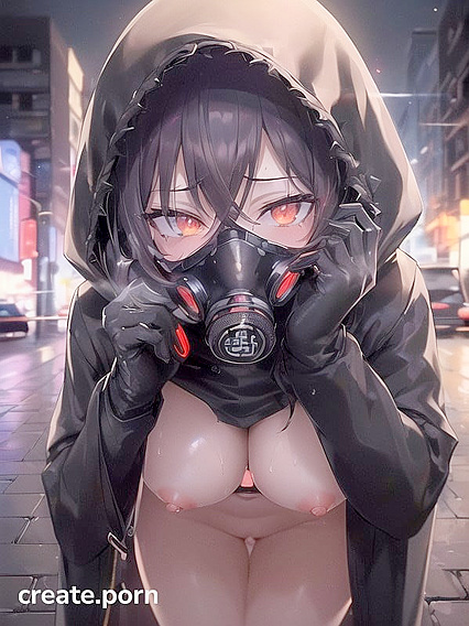 Cyberpunk Night Walk: Black-Coated Beauty Seduces You in the Neon Cityscape